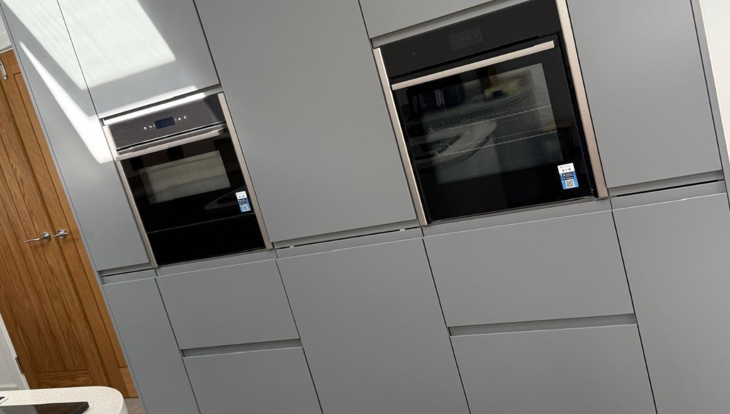 Matte grey kitchen design